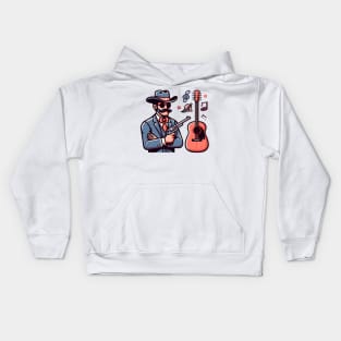 A Whimsical Tribute to American Culture in Cartoon Style T-Shirt Kids Hoodie